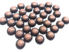 CA758 - 10 pcs Druzy Resin Embellishment Cabochons - 12mm - Gleam Style - Black and Brown - Bicolor