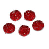 CA908 - 10 pcs Druzy Resin Embellishment Cabochons Wine Passion Dark Red AB - 8mm