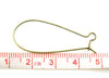 E308 - 50 pcs (25 Pairs) Antique Bronze Kidney Earwire Earring Hooks -35x15mm - LARGE - 21 Gauge (0.7mm)