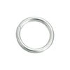 J079 - 5 pcs 925 Sterling Silver Open Jump Rings - 4mm - 22 Gauge - Platinum Plated