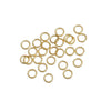 J151 - 50 pcs 304 Stainless Steel Open Jump Rings 5mm - 20 Gauge (0.8mm Thick) - Gold Plated - High Quality!