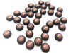 CA758 - 10 pcs Druzy Resin Embellishment Cabochons - 12mm - Gleam Style - Black and Brown - Bicolor