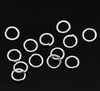 J028 - 100 pcs Silver Plated Open Jump Rings - 5mm - 20 Gauge