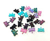 CA773 - 10 pcs (5 Pairs) Resin Cabochons - 12mm x 9mm - Dragonfly - Design - Multicolor - Fit on 4mm flat settings!