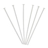 A033 - 10 pcs. 925 Sterling Silver Flat Head Head Pins - 25mm (1 inch) - 24 Gauge (0.5mm Thick)