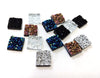 CA276 - 10 pcs Druzy Resin Embellishment Cabochons Multicolor AB - 12mm - Assortment - Square