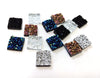 CA276B - 100 pcs Druzy Resin Embellishment Cabochons Multicolor AB - 12mm - Assortment - Square