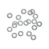 J067A - 1000 pcs Silver Tone Twisted Soldered Connector Closed Jump Rings - 5mm - 18 Gauge (1mm Thick)