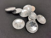 CA581 - 10 pcs Resin Embellishment Druzy Cabochons Silver Clear Multicolor - 30mm (1.18 inch)