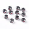 BD684 - 20 pcs Gunmetal Metal Cylinder Rondelle Spacer Beads - 10mm - Large Hole: 4.5mm - Fits European Cords and Paracord!