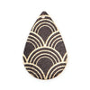 P1041 - 10 pcs Gold Plated Multicolor Teardrop Metal Enamel Dangle Charms Pendants - 28mm x 18mm - 1.1" - Clouds - Great for Earrings, Dangles!