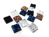 CA276B - 100 pcs Druzy Resin Embellishment Cabochons Multicolor AB - 12mm - Assortment - Square