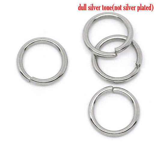 J103A - 500 pcs 304 Stainless Steel Open Jump Rings 10mm - 16 Gauge - THICK - HEAVY - High Quality
