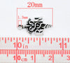 P417A - 50pcs. Antique Silver Registered Nurse (RN) Medical Charms Pendants - 20 x 11mm