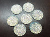 CA868 - 10 pcs Druzy Resin Embellishment Cabochons Clear Multicolor Iridescent - 18mm - Dome Style