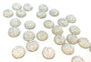 CA979 - 10 pcs Druzy Resin Embellishment Cabochons White Clear Multicolor - 10mm - Bubbles Style - Multicolor Shiny Drusy