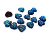 CA759 - 10 pcs Druzy Resin Embellishment Cabochons Multicolor Blue - 12mm - Heart