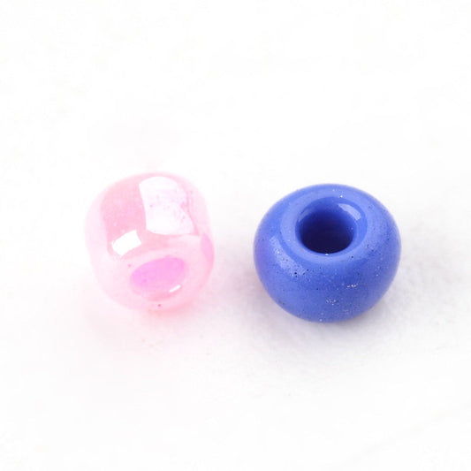 BD584 - 1 lb (22,500 beads) - 12/0 Glass Seed Beads - 1.8-3mm Diameter - Hole Size: 1.2mm - Assortment of Colors