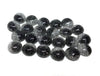 CA688 - 10 pcs Druzy Resin Embellishment Cabochons - 12mm - Glitter Style - Black and Silver - Bi-Color