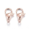 CL166 - 10 pcs. 304 Stainless Steel Lobster Clasps - 12mm x 7mm - Hypoallergenic! - Claw Clasps - Rose Gold Plated