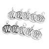 P115 - 4 pcs. Antique Silver LARGE Letter "W" Alphabet Letter Charm Pendant - 23mm x 20mm - Stamped Design