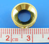 BD635 - 10 pcs. Gold Plated Clear Rhinestone Rondelle Spacer Beads - 10mm x 5mm - Hole Size: 5.4mm - Fits European Cords and Paracord!