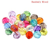 BD003 - 500 pcs Round Faceted Acrylic Spacer Beads - 6mm - Assortment