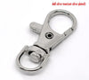 CL157 - LARGE - 20 pcs. Silver Tone Lobster Swivel Clasps for Key Ring - 37mm x 16mm - Claw Clasps