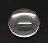 CA549 - Lot of 100 Circle Clear Round Glass Dome Seals Tiles - 10mm (0.4 in)
