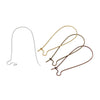 E233 - 200 pcs (100 Pairs) Assortment of Kidney Earwire Earring Hooks -38x16mm - LARGE - 4 Colors - Silver Plated, Gold Plated, Bronze, Copper