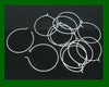 W003 - 100 pcs. Silver Plated Wine Charm/Earwire Hoop Rings - 25mm - 1 inch - 21 Gauge (0.7mm)