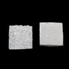 CA202 - 10 pcs Druzy Resin Embellishment Cabochons White Clear AB - 12mm - Square