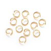 J199 - 50 pcs 304 Stainless Steel Open Jump Rings 6mm - 20 Gauge (0.8mm Thick) - Golden - Tarnish Resistant - OPEN DESIGN