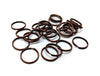 J287 - 100 pcs Double Rings - Antique Copper Split Jump Rings - 12mm - 0.6mm Thick