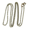 N193A - 1 pc. Antique Bronze Cable Chain Link Necklaces 30 3/8" - (3 x 2mm Links) - Lobster Clasps - Claw Clasps