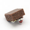 CA603 10 pcs Resin Embellishment Cabochons - Food - Brownies - Chocolate Cake - 12.5mm