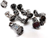 CA712 - 10 pcs. Gunmetal Earring Clips Settings Hinged Bezels Cabochons - 8mm Glue Pad Setting