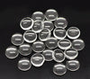 CA549 - Lot of 100 Circle Clear Round Glass Dome Seals Tiles - 10mm (0.4 in)