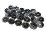 CA688 - 10 pcs Druzy Resin Embellishment Cabochons - 12mm - Glitter Style - Black and Silver - Bi-Color