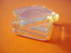 CA284 - 10 pcs. Square Clear Glass Dome Seals Tiles - 15mm - 4.5mm Thick - Flat Top and Bottom