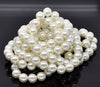 BD223- 12mm Ivory Glass Pearl Imitation Round Beads - 16 1/4 inch strand (Approx. 36 Beads)
