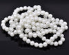 BD102 - 10mm White Glass Pearl Imitation Round Beads - 16 inch strand
