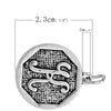 P116 - 4 pcs. Antique Silver LARGE Letter "K" Alphabet Letter Charm Pendant - 23mm x 20mm - Stamped Design