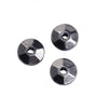 BD244 - 100 pcs Gunmetal Bicone Spacer Beads- 6mm x 2.7mm - Hole Size: 1mm