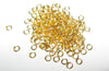 J030 - 100 pcs Gold Plated Open Jump Rings - 3mm - 25 Gauge