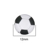 CA732 - 10 pcs Circle Soccer Futbol Football Ball Sports Glass Round Dome Seals Tiles Cabochons - 12mm