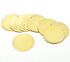 P984 30 pcs. Brass Circle Round Stamping Tags - 28mm - 1 1/8"