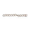 N163 - 100 pcs. - Rose Gold Plated Extender Extension Chain Links Tails - 2 inch each - 50x4mm