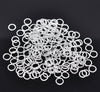 J275A - 500 pcs Silver Plated Soldered Closed Jump Rings – 6mm – 19 Gauge (0.9mm Thick)