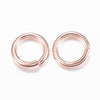 J021 - 100 pcs 304 Stainless Steel Open Jump Rings 6mm - 18 Gauge (1mm Thick) - Rose Gold Plated - High Quality!